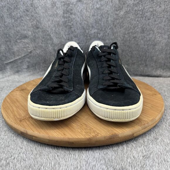 Puma Suede Classic Shoes Mens Size 11 Black White 365362 01 Low Top Sneakers - Picture 2 of 10